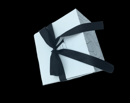 Verlegtes Band-doppeltes Öffnungs-Hälfte-Falten-Graffiti-Weihnachtsgeschenkbox-Ei-Verpacken