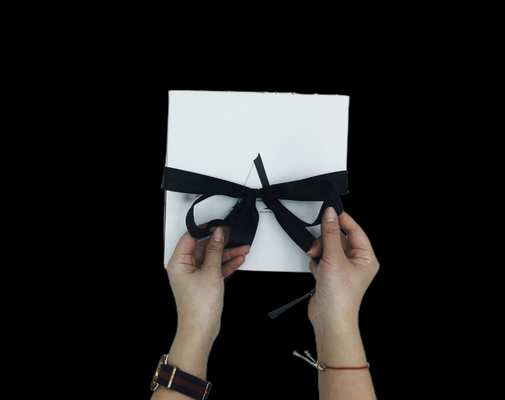 Verlegtes Band-doppeltes Öffnungs-Hälfte-Falten-Graffiti-Weihnachtsgeschenkbox-Ei-Verpacken