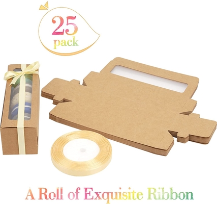 25 Satz Macaron-Auswahlrahmen mit klarem Fenster-Band 6 Macaron