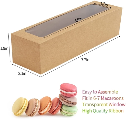 25 Satz Macaron-Auswahlrahmen mit klarem Fenster-Band 6 Macaron