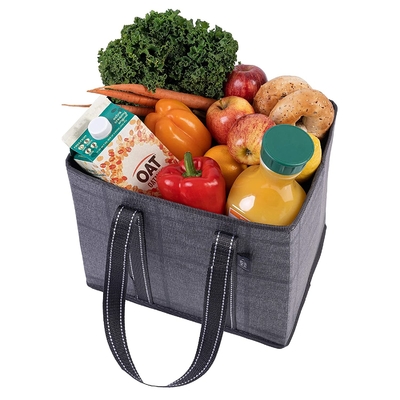 Faltbare wiederverwendbare Einkaufstüte Tote Shopping Bag Hard Bottoms
