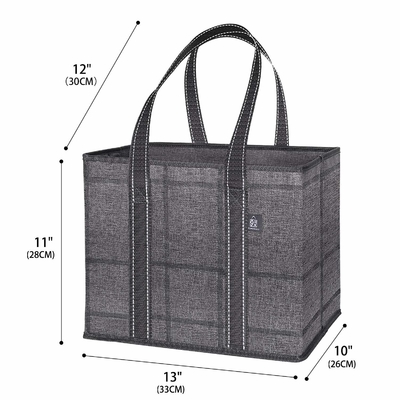 Faltbare wiederverwendbare Einkaufstüte Tote Shopping Bag Hard Bottoms
