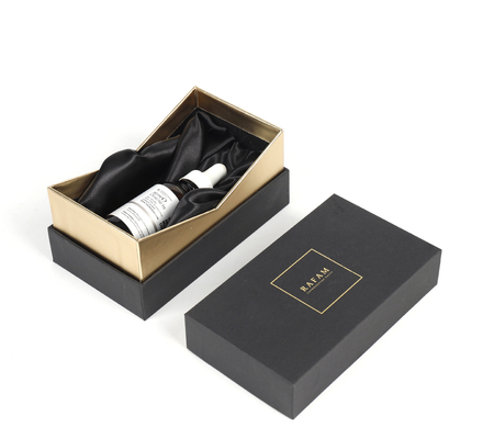 Des Kasten-ätherischen Öls schwarzes Pappparfüm PaperLuxury kosmetische Flasche