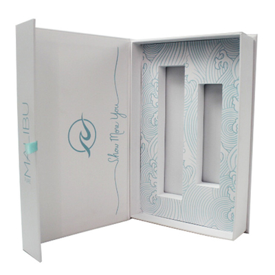 Buch-Art-Soem fertigen Druck-kosmetischen Papierkasten mit Logo Gold Stamping besonders an