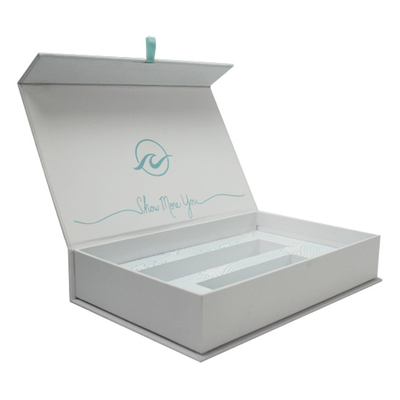 Buch-Art-Soem fertigen Druck-kosmetischen Papierkasten mit Logo Gold Stamping besonders an