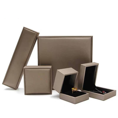 Luxusheiratsschmuck-Ring Storage Gift Box Brushed-Leder