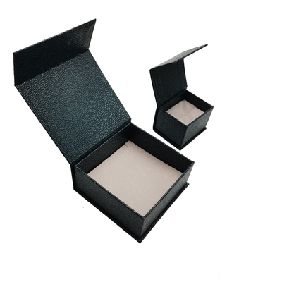 Lederne magnetische Geschenkbox ledernes Geschenkbox-Luxusschwarz-PUs