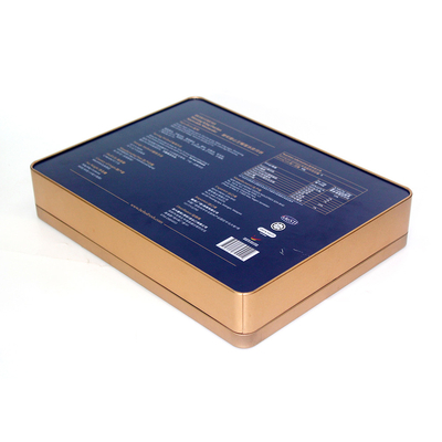 Ledernes Oberflächenmetalldosen-Luxusgeschenk-Verpackenkasten-Plätzchen-Nahrungmooncake