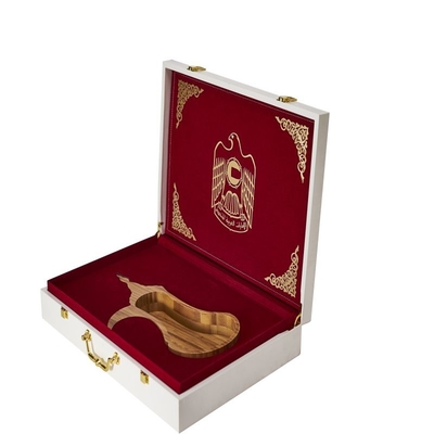 Moderner lederner Geschenkbox-Verschluss-Kasten-Geschenk-Paket-Karton-Kasten