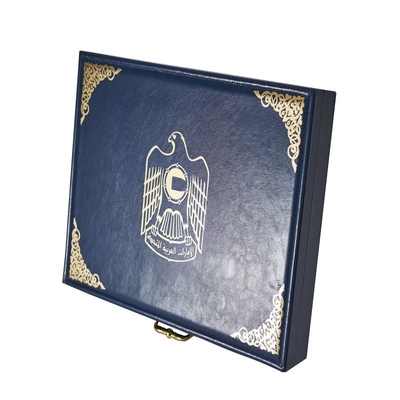 Moderner lederner Geschenkbox-Verschluss-Kasten-Geschenk-Paket-Karton-Kasten