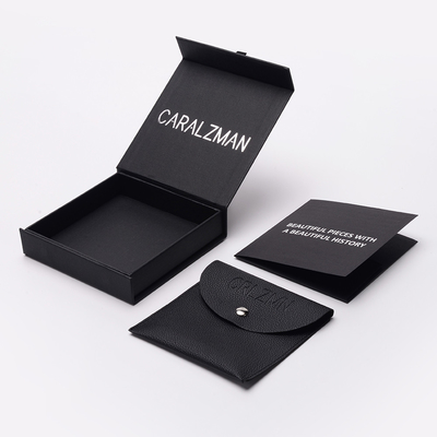 Kundenspezifischer Papprevers-Pin Magnetic Gift Box With-Schaum