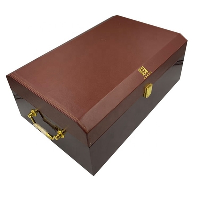 Neue Entwurfs-Halbleder-hölzerne Parfüm-Geschenkbox-arabischer Markt