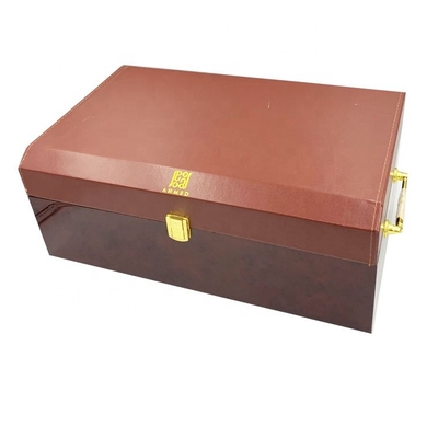 Neue Entwurfs-Halbleder-hölzerne Parfüm-Geschenkbox-arabischer Markt