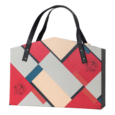 Luxus-lederne steife Rotwein-Flaschen-Geschenkbox PUs fertigte besonders an