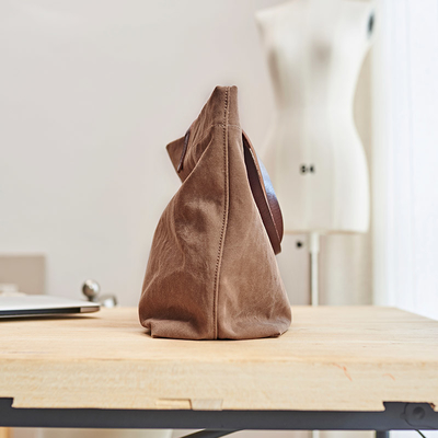 Ledernes Schulter-Segeltuch Tote Bag Leather Handle Foldable Tote Bag