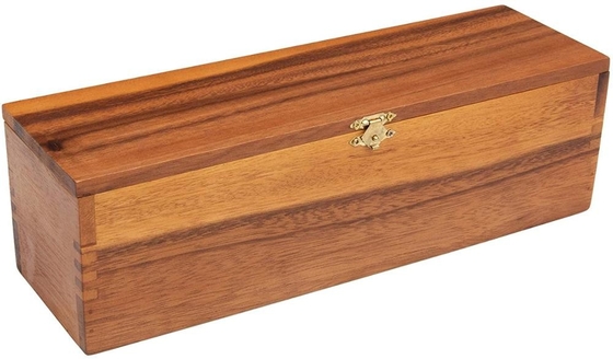 Jahrestags-Hochzeits-hölzerne Geschenkboxen für Wein-Flaschen-Geschäfts-Geschenk