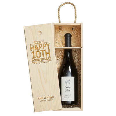 2 Flaschen-hölzerner Wein-Kasten mit Deckel-Kisten-Speichereinheits-Weihnachtsfessel-Geschenkbox