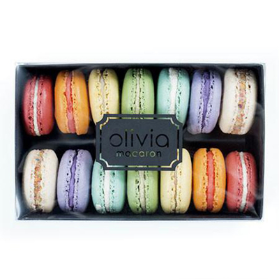 Schwarze Luxuspappverpackengeschenk Macaron-Schieber-Kästen mit Fenster