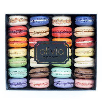Schwarze Luxuspappverpackengeschenk Macaron-Schieber-Kästen mit Fenster