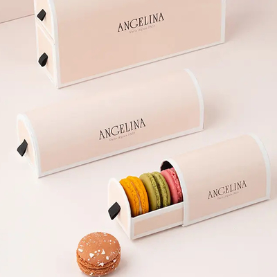 Plätzchen-Weihnachten-Macaron-Geschenkbox-Pappgewohnheit