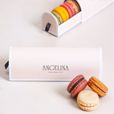 Plätzchen-Weihnachten-Macaron-Geschenkbox-Pappgewohnheit