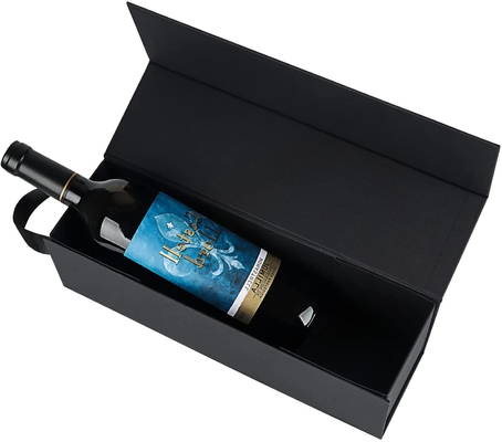 Guter Preis Alkohol-Champagne Magnetic Closure Collapsible Wine-Kästen mit Deckel und Griff Online