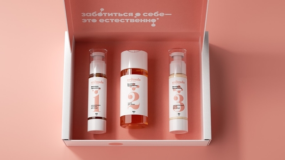 Guter Preis Rosa Mädchen-kosmetisches Luxusgeschenk-Papierverpackenguckkastenbühne-Hautpflege Online