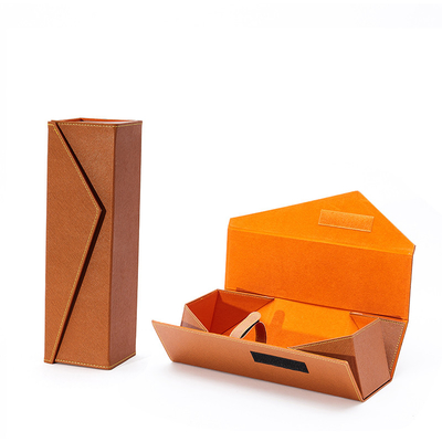 Guter Preis Wein klassische lederne Verpackengeschenkboxen PUs mit Zusätzen Online