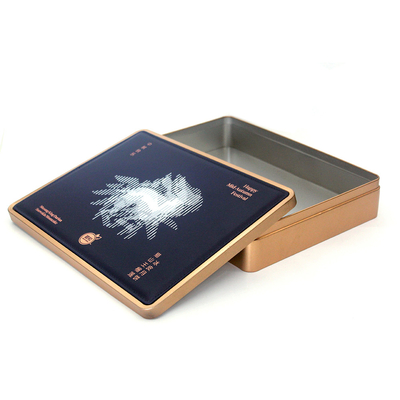 Guter Preis Ledernes Oberflächenmetalldosen-Luxusgeschenk-Verpackenkasten-Plätzchen-Nahrungmooncake Online