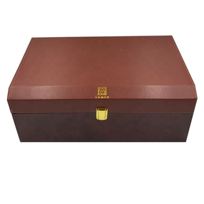 Guter Preis Neue Entwurfs-Halbleder-hölzerne Parfüm-Geschenkbox-arabischer Markt Online