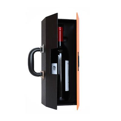 Guter Preis Geschenk-Wein Luxuery-Flaschen-Verpackenkasten-klassisches rotes Geschenk-lederner Wein-Kasten Koffer-PUs lederne erstklassige Online
